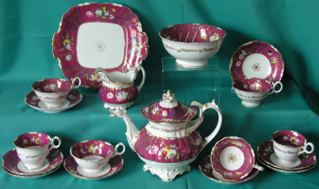A Coalport Part Tea/Coffee Porcelain Set c.1835-40