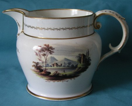 A Coalport Porcelain (Christening) Jug 1809