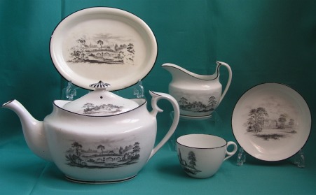 A Part Machin Porcelain Teaset, Pattern 184 c.1810-15