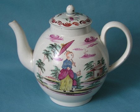 An English Pearlware Teapot c.1780
